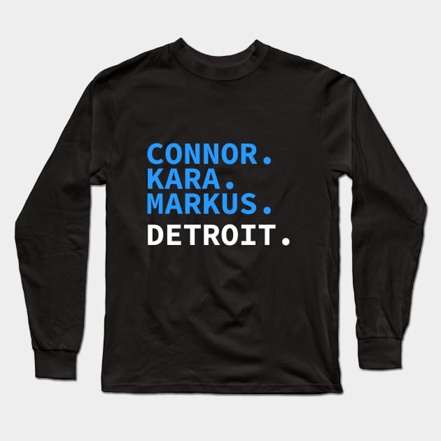 Detroit Game Long Sleeve T-Shirt by Blue Afro